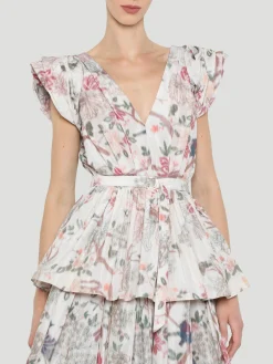Puff Sleeve Peplum Top