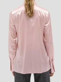 Regina Jabot Front-Ruffle Blouse