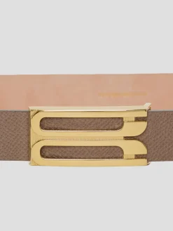Regular Frame Belt in Tan