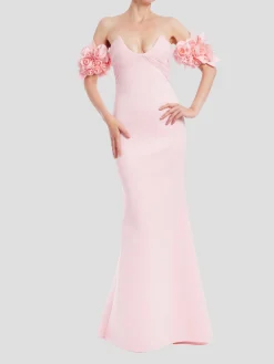 Rosette Arm Bands Dress