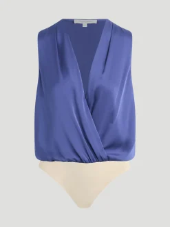 Sleeveless Date Blouse in Venetian Blue