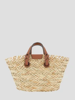 Small Basket Paper Eyes in Natural Seagrass