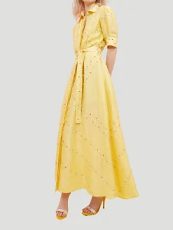Soleil Eyelet Embroidered Shirtdress