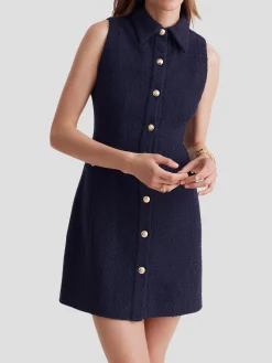 Sophia Sleeveless Mini Shirt Dress