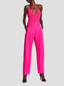 3-Strap Knit Top in Pink