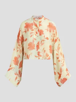 The Belle of the Ball Top in Moonbeam Floral