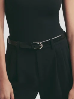 The Favorite Belt in Black and Nickel