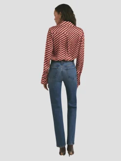 The Valentina Super High Rise Straight Jeans