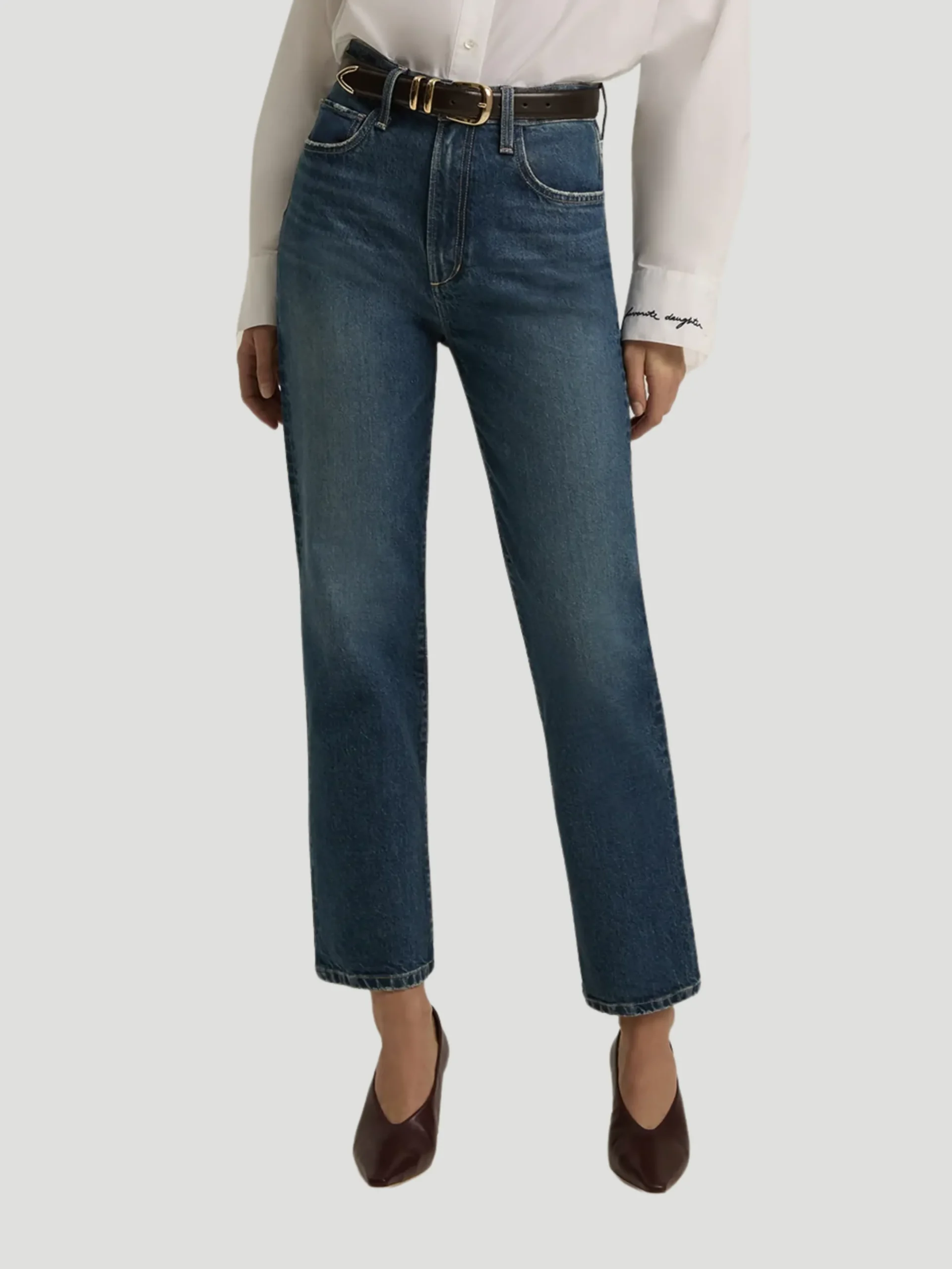 The Valentina Super High Rise Straight in Cambridge