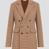 Toffee Houndstooth The Phoebe Blazer