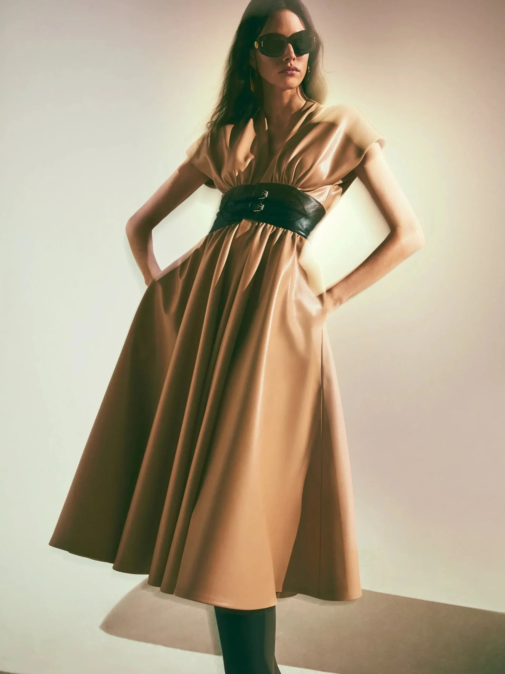 Viktora Belted Dress