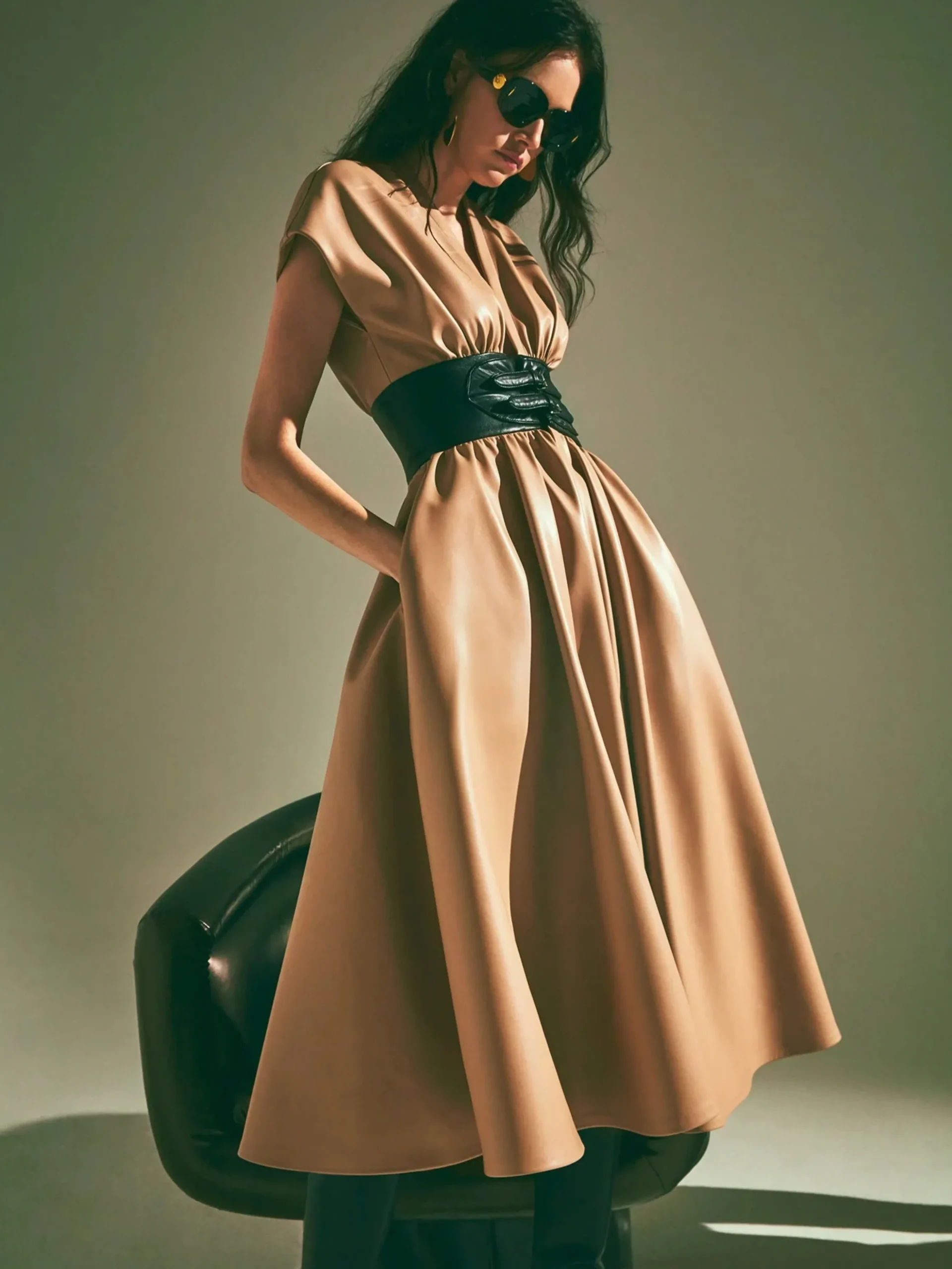 Viktora Belted Dress