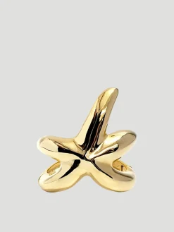 Vintage Polished Gold Starfish Bracelet